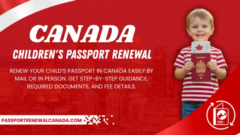 Children's Passport Renewal Canada