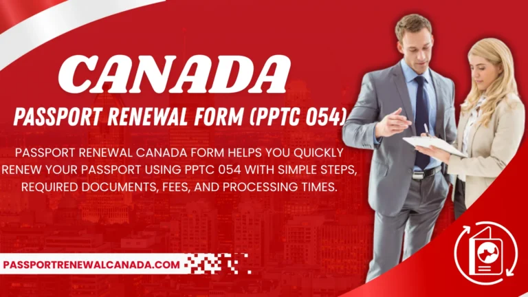 Passport Renewal Canada Form
