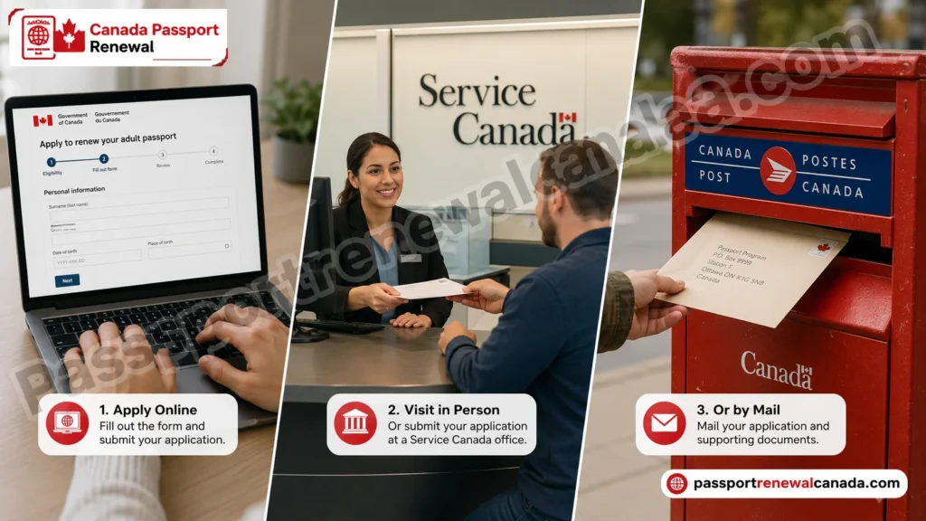 3 Ways to Apply Online, In Person, or by Mail